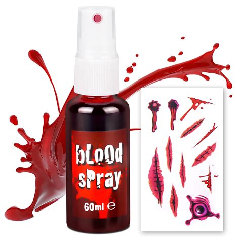 can you spray fake blood on clothes then dry|does blood wash clothes off.